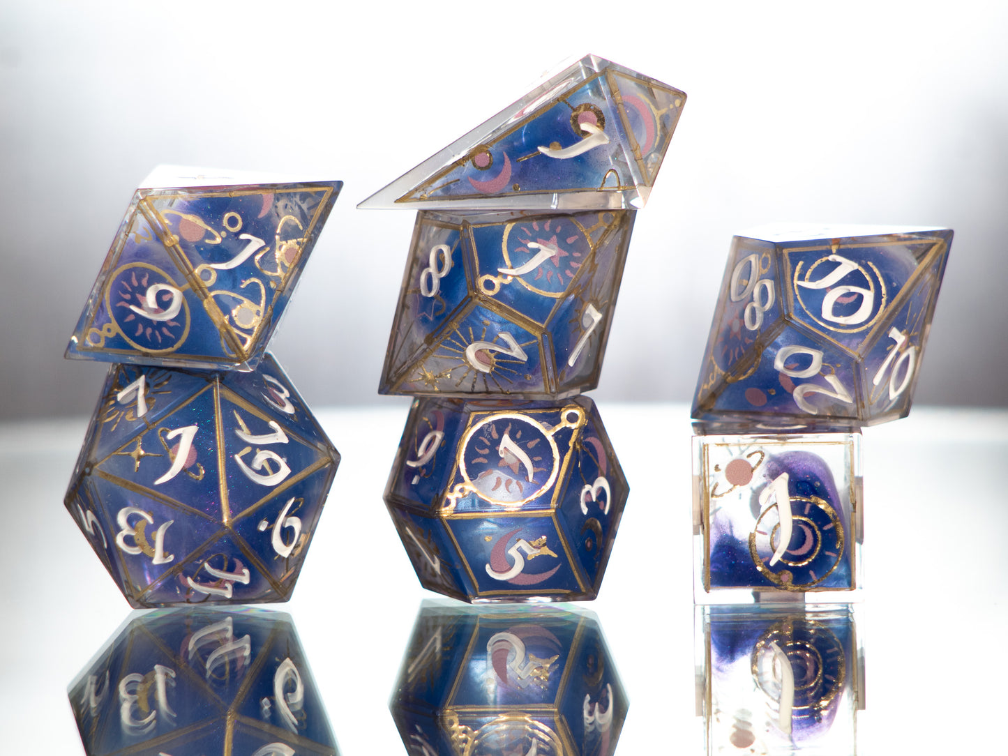 Wizard's Focus - 7 Piece Handmade Dice