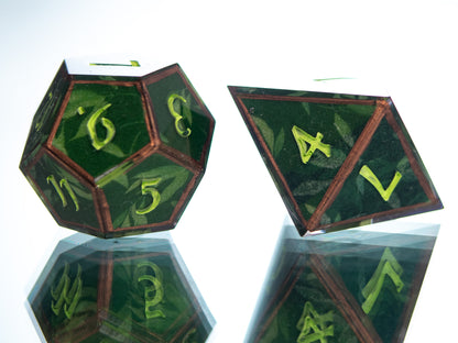Jungle Druid - 7 Piece Handmade Resin Dice