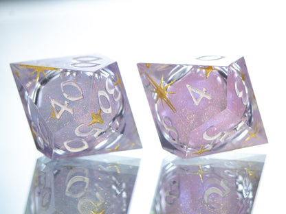 Princess Core - 7 Piece Handmade Liquid Core Dice