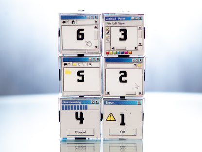 Windows D6 - 6 Piece Handmade Resin Dice