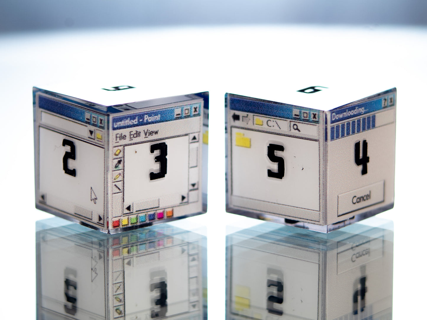 Windows D6 - 6 Piece Handmade Resin Dice