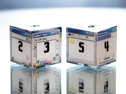 Windows D6 - 6 Piece Handmade Resin Dice