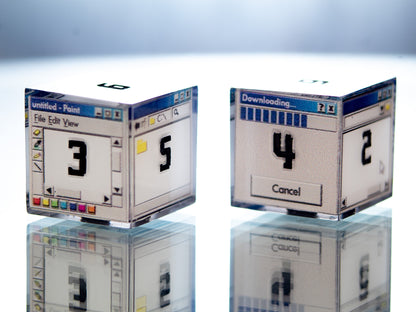Windows D6 - 6 Piece Handmade Resin Dice