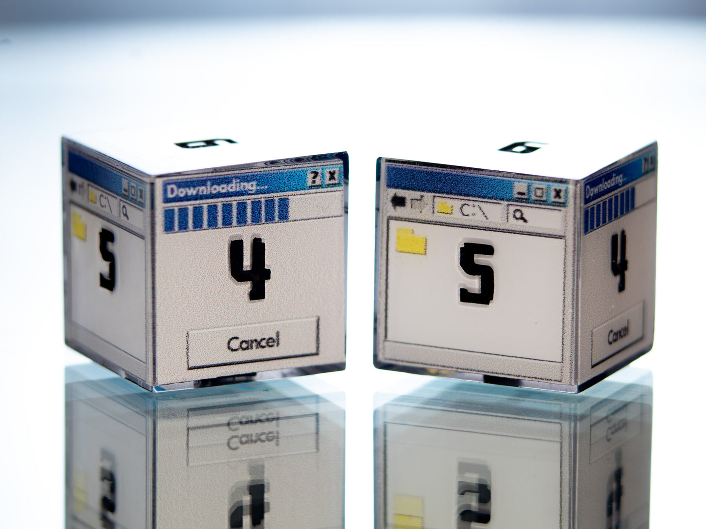 Windows D6 - 6 Piece Handmade Resin Dice