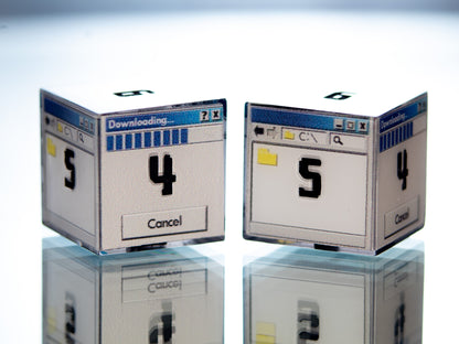 Windows D6 - 6 Piece Handmade Resin Dice