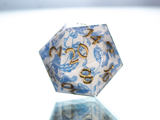 Porcelain - Handmade Resin D20