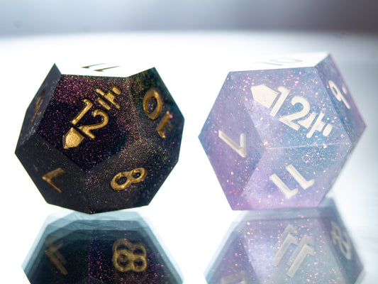 Daggerheart Duality Dice - Handmade Resin D12 Pair