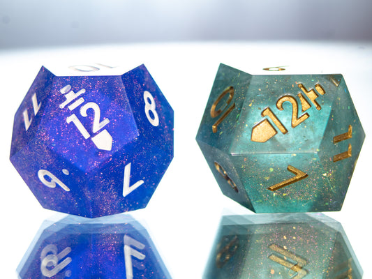 Daggerheart Duality Dice - Handmade Resin D12 Pair