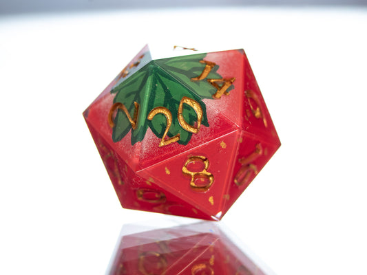 Strawberry Fruit- Handmade Resin D20
