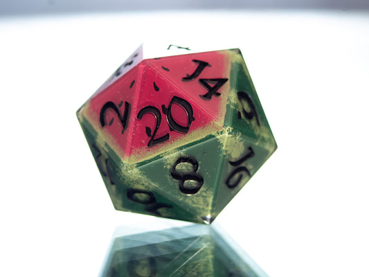 Watermelon Fruit - Handmade Resin D20
