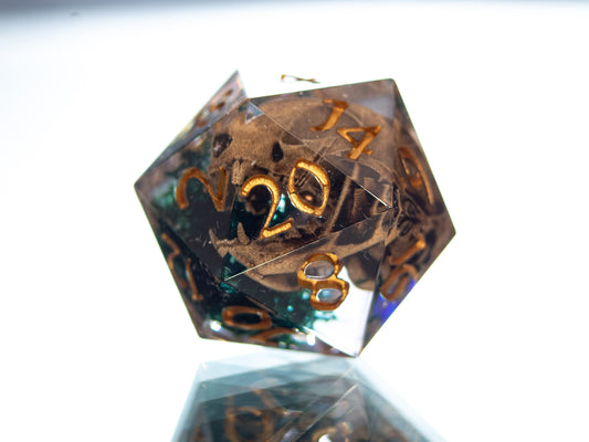 Forgotten Feline - Handmade Resin D20