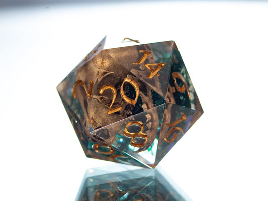 Forgotten Feline - Handmade Resin D20