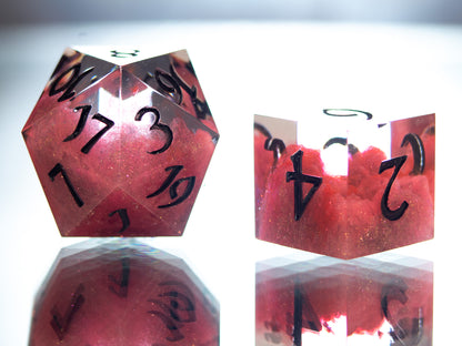 Clouds of Avernus - Alt 7 Piece Handmade Resin Dice