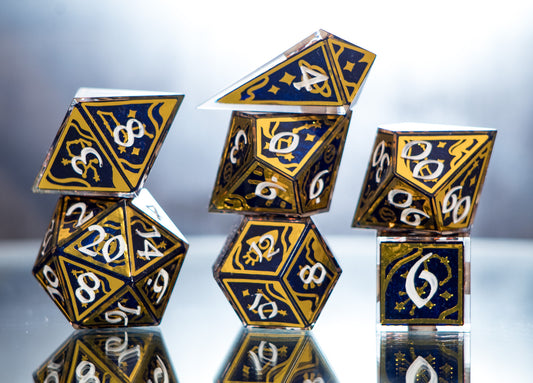 Astrologer's Signs - Alt 7 Piece Handmade Dice