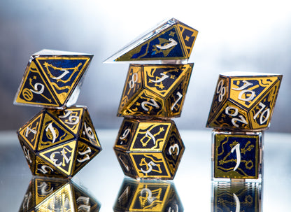Astrologer's Signs - Alt 7 Piece Handmade Dice