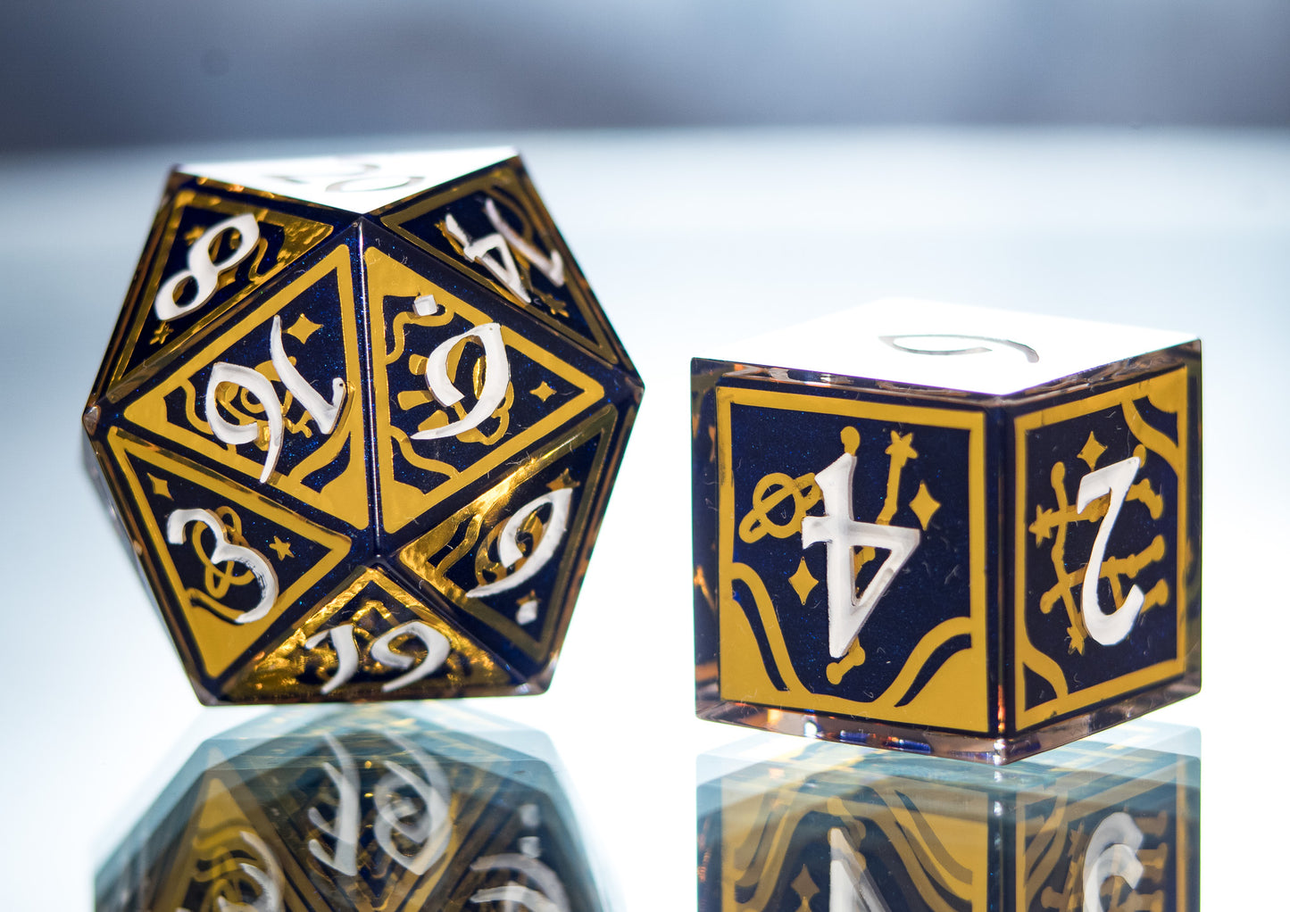 Astrologer's Signs - Alt 7 Piece Handmade Dice