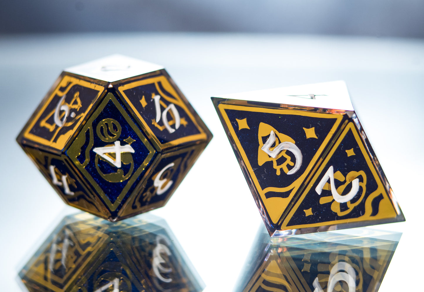 Astrologer's Signs - Alt 7 Piece Handmade Dice