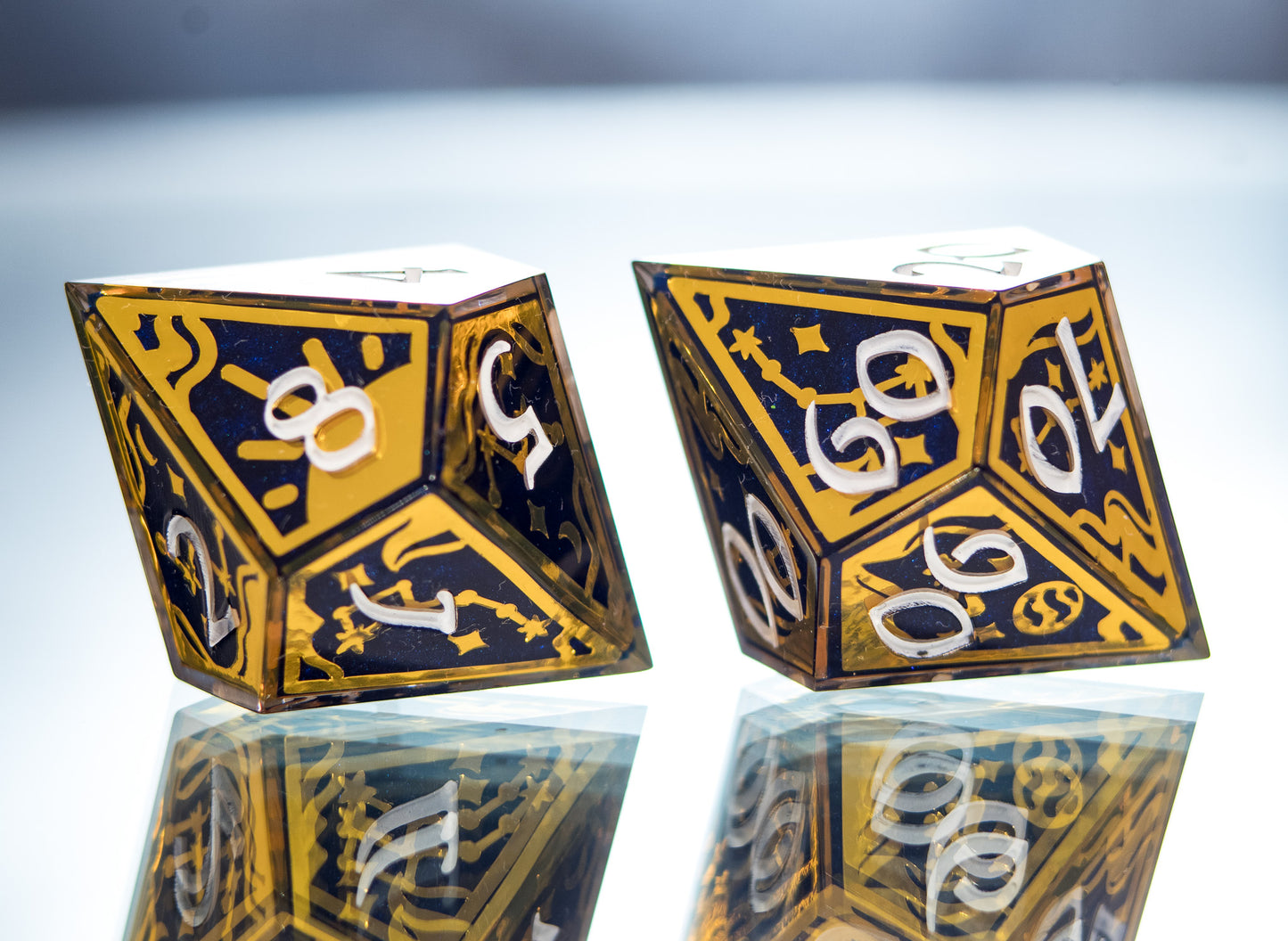 Astrologer's Signs - Alt 7 Piece Handmade Dice