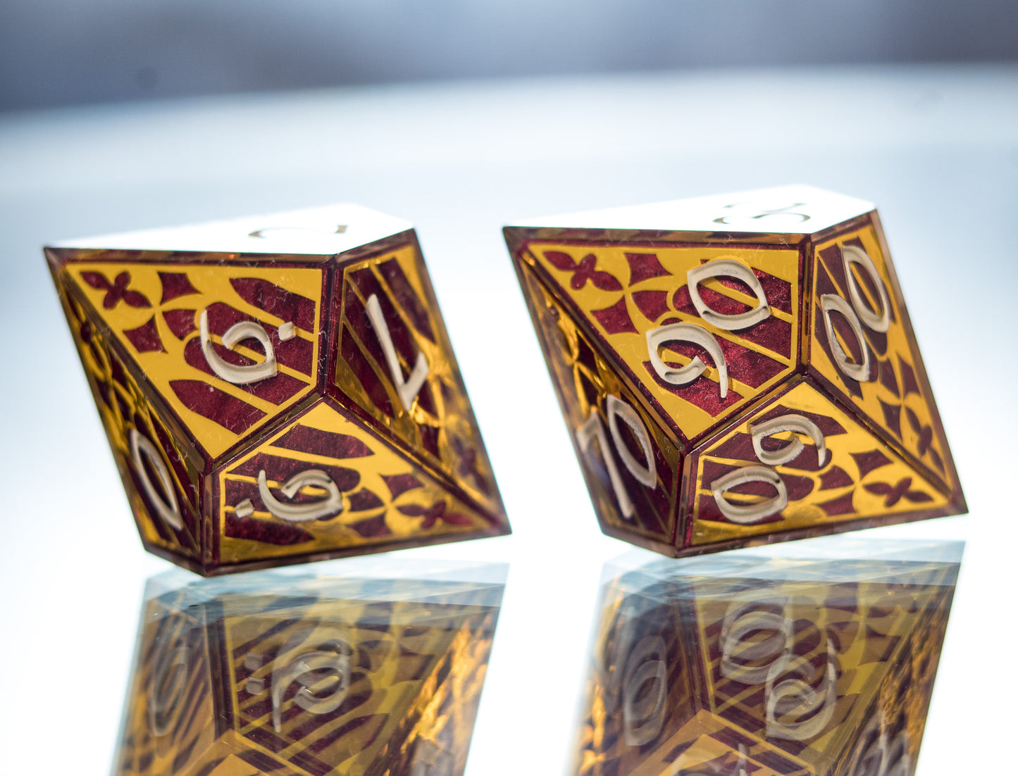 Sanguine Cathedral - Alt 7 Piece Handmade Dice
