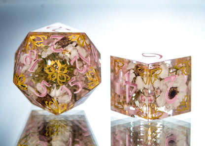 Court of Spring- Alt 7 Piece Handmade Dice