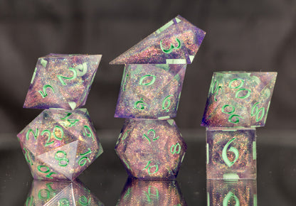 Fae Nebula - Alt 7 Piece Handmade Resin Dice