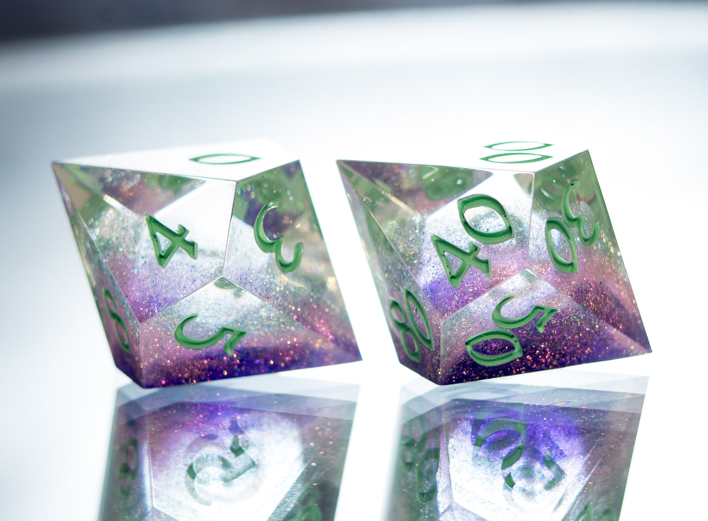 Fae Nebula - Alt 7 Piece Handmade Resin Dice