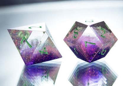Fae Nebula - Alt 7 Piece Handmade Resin Dice