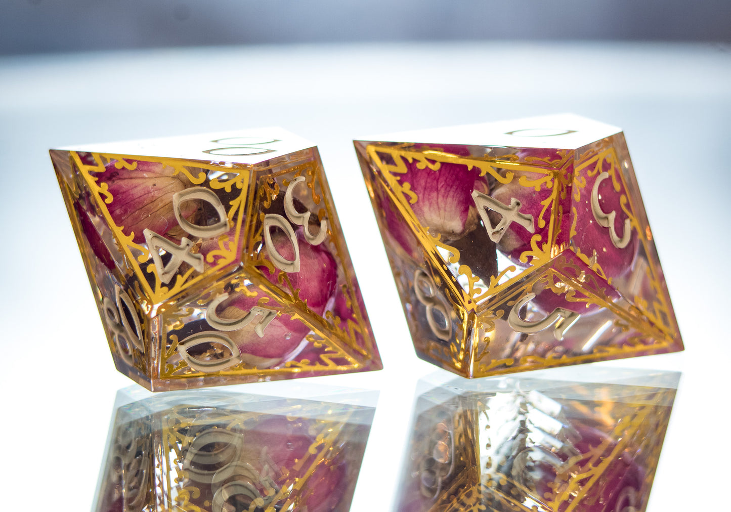 Court of Roses - Alt 7 Piece Handmade Dice