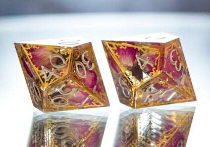 Court of Roses - Alt 7 Piece Handmade Dice