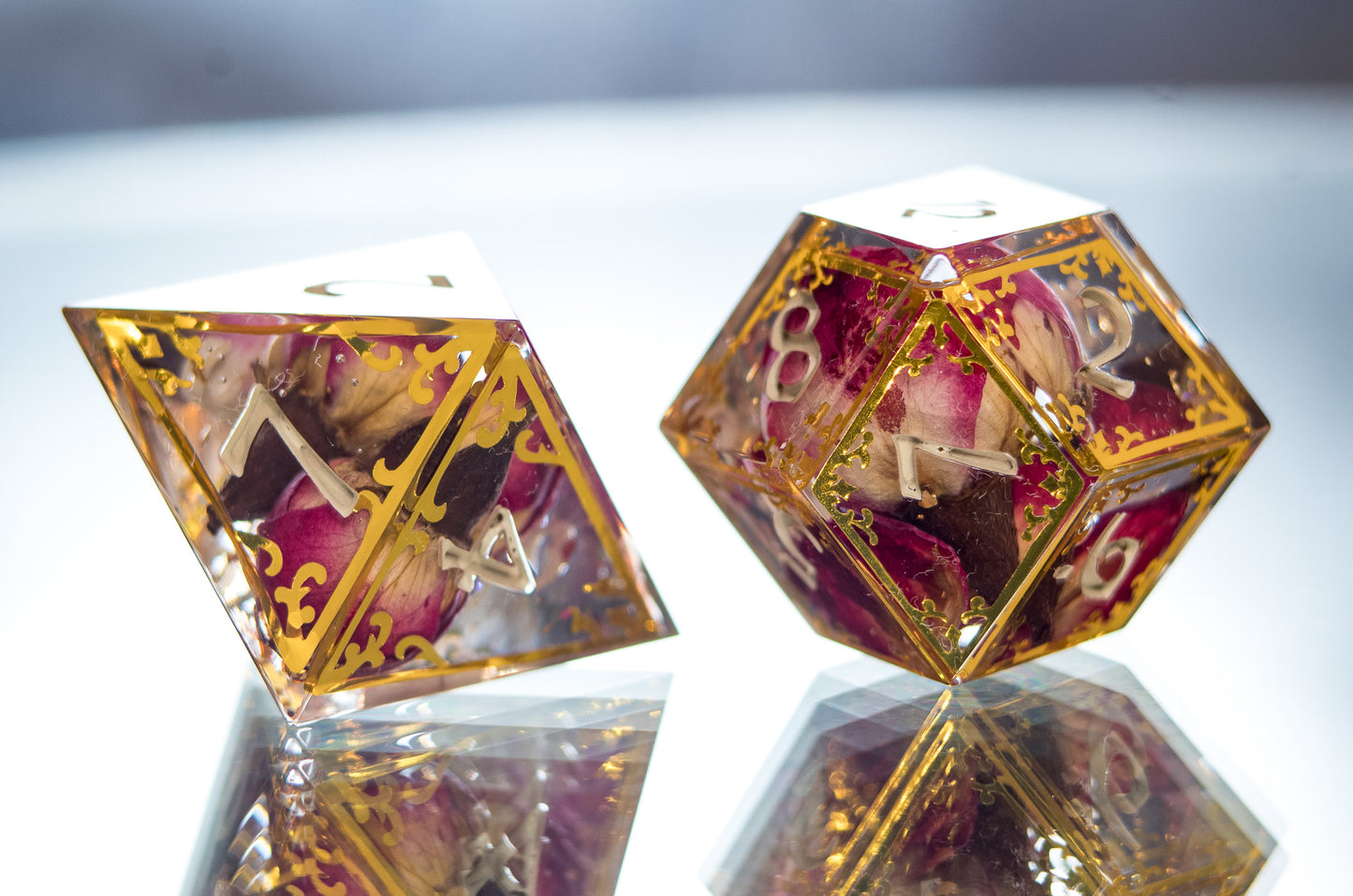 Court of Roses - Alt 7 Piece Handmade Dice