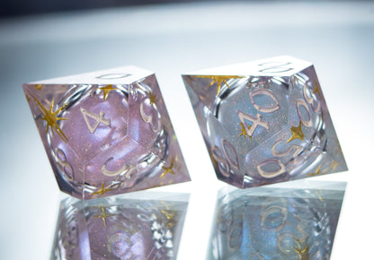 Ethereal Liquid Cores - 7 Piece Handmade Liquid Core Dice