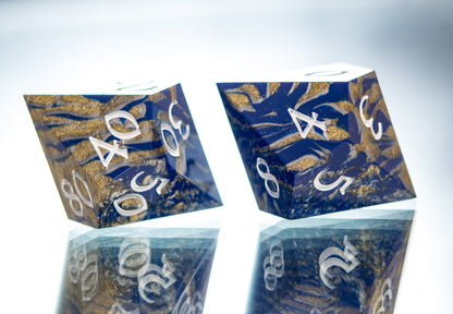 Noble Colors - Alt 7 Piece Handmade Resin Dice