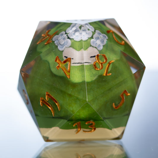 Mosslax - Handmade Chonk Resin D20