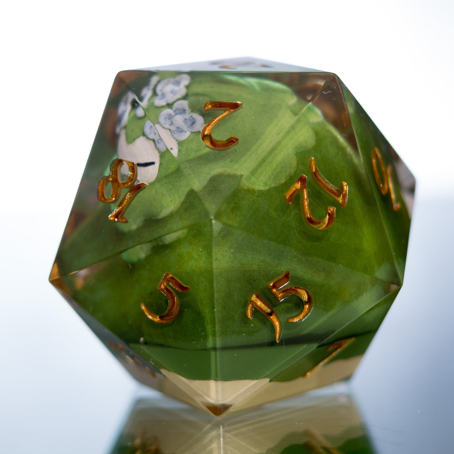 Mosslax - Handmade Chonk Resin D20
