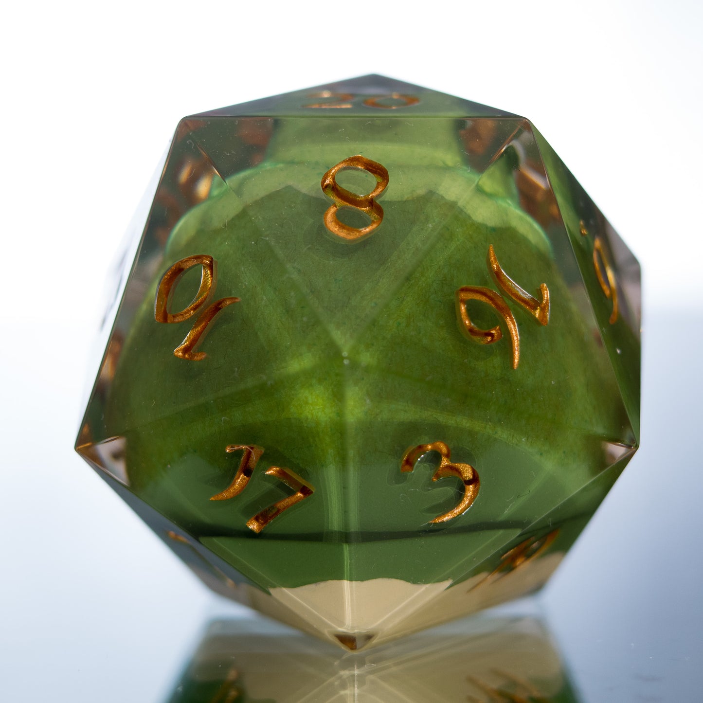 Mosslax - Handmade Chonk Resin D20