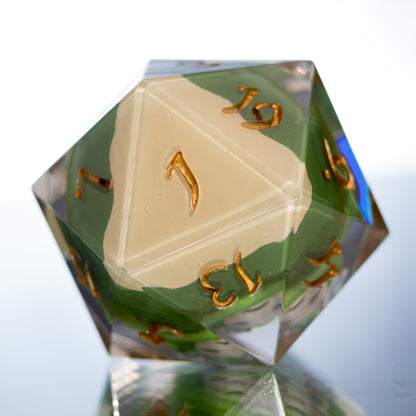 Mosslax - Handmade Chonk Resin D20