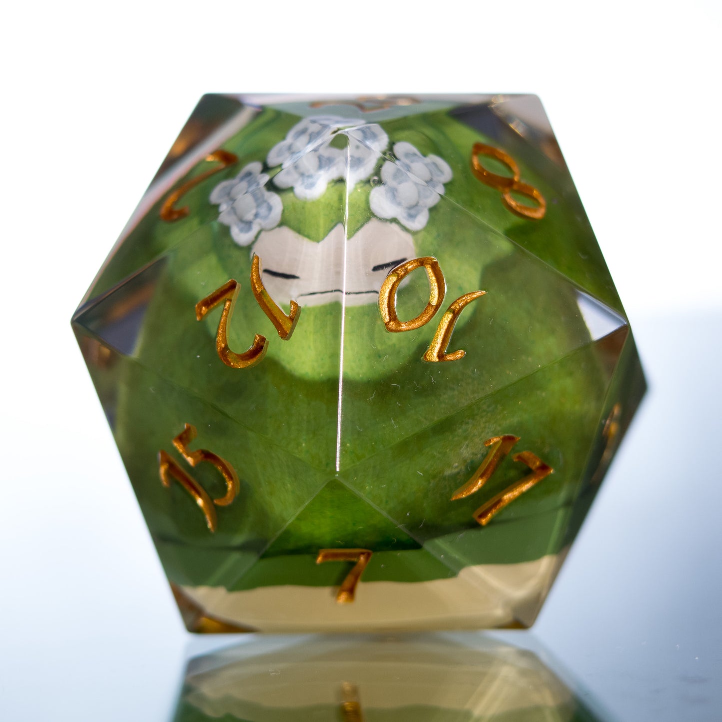 Mosslax - Handmade Chonk Resin D20