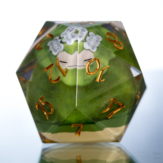 Mosslax - Handmade Chonk Resin D20