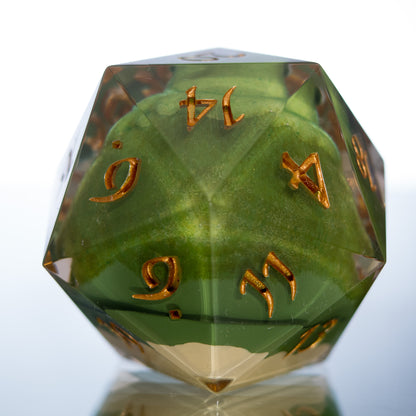 Mosslax - Handmade Chonk Resin D20