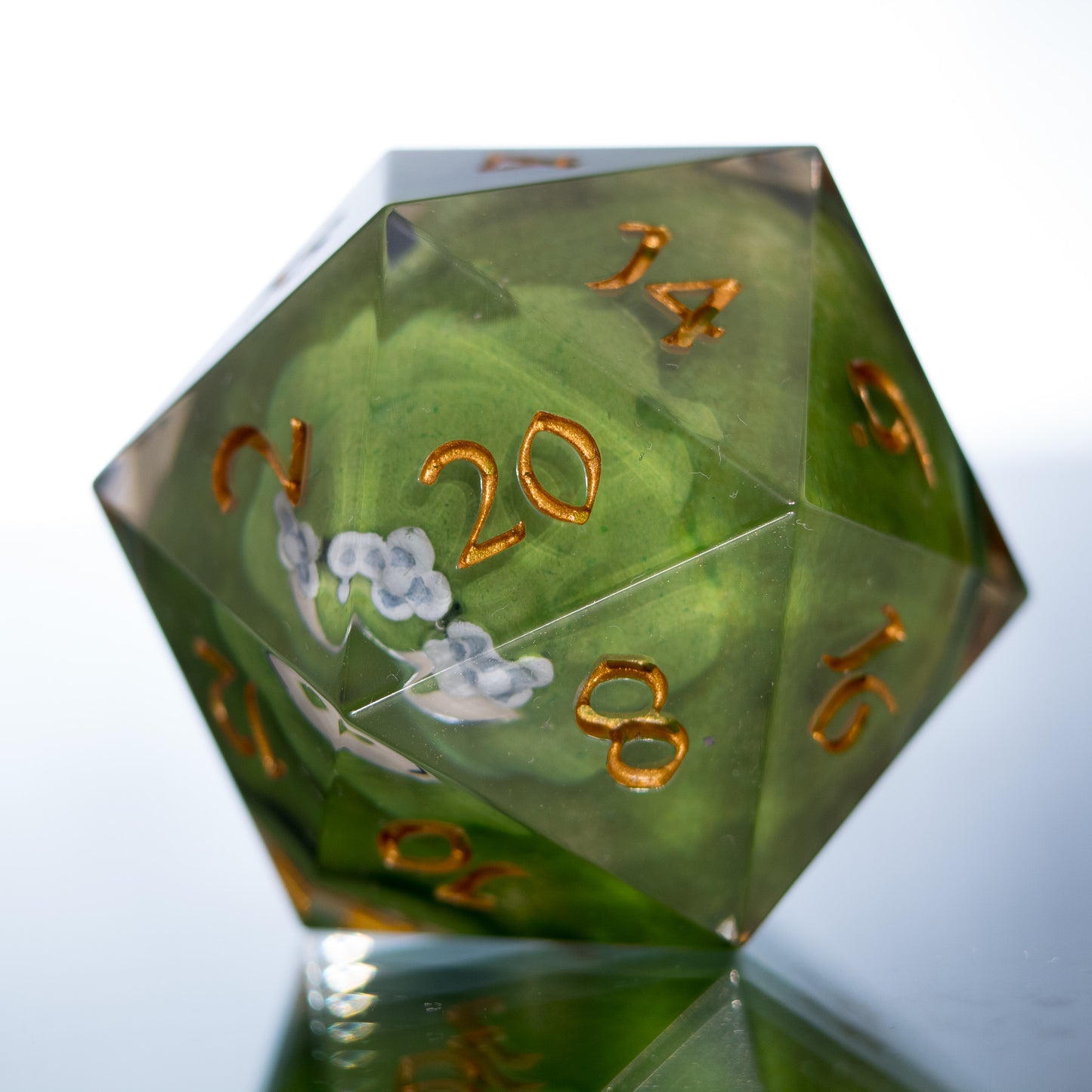 Mosslax - Handmade Chonk Resin D20