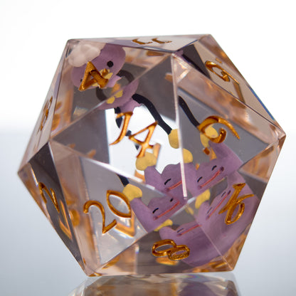 Drifloon & Ditto - Handmade Chonk Resin D20