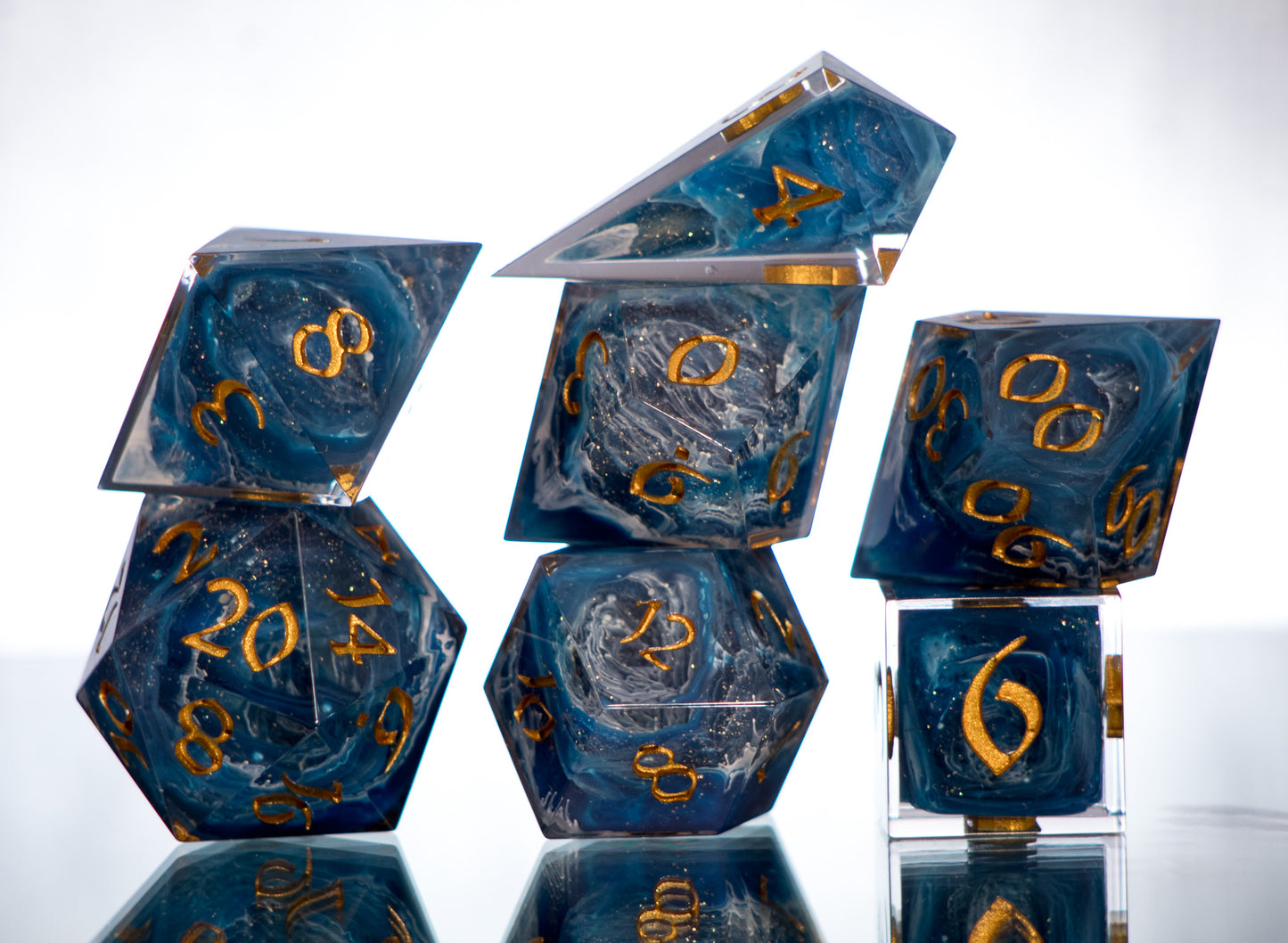 Maelstrom - Alt 7 Piece Handmade Dice