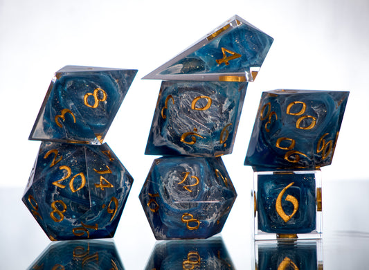 Maelstrom - Alt 7 Piece Handmade Dice