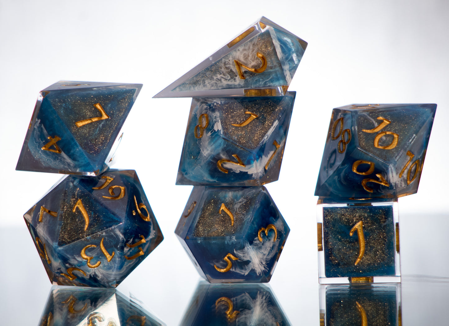Maelstrom - Alt 7 Piece Handmade Dice