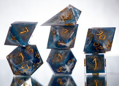 Maelstrom - Alt 7 Piece Handmade Dice