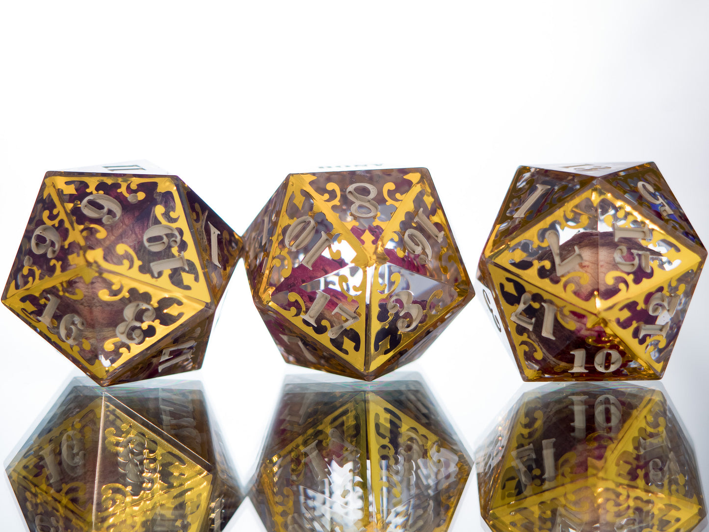 Gilded Thrones - Handmade D20