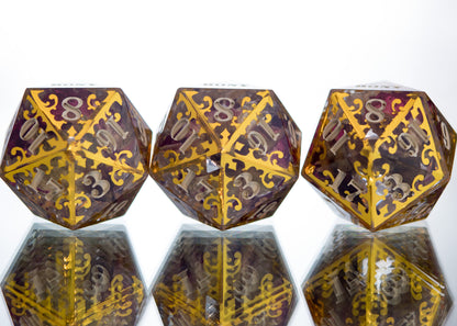 Gilded Thrones - Handmade D20