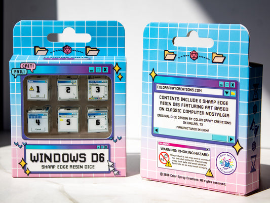 Windows D6 - 6 Piece Dice Set