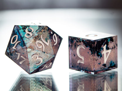 Fish Scales - 7 Piece Handmade Dice