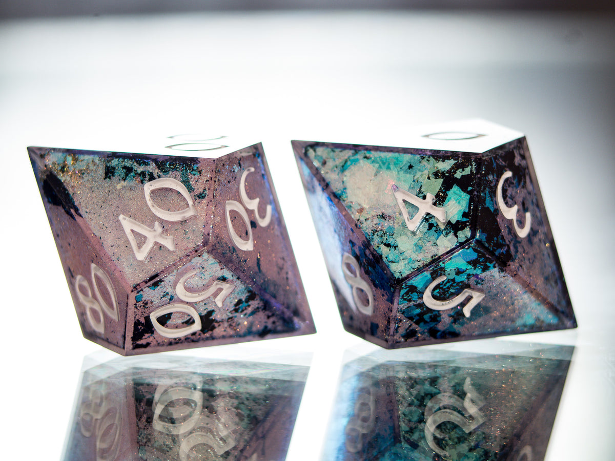 Fish Scales - 7 Piece Handmade Dice